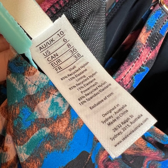 NWT SEA LEVEL Hunter Plunge Macrame Detail Multifit One Piece Swimsuit. Size 6 - Picture 14 of 14